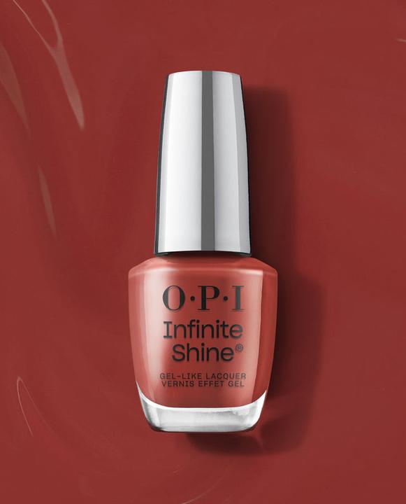 Produktbild OPI Infinite Shine Lacquer Nail Prep Rally (dunklen warmen rotbraunen opaken Creme-Finish, Gel-Effekt Nagellack)