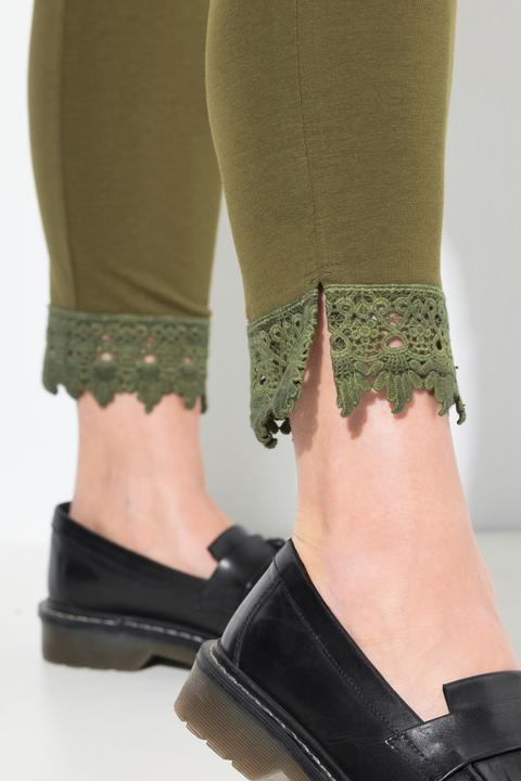 Produktbild Ulla Popken 7/8-Leggings, Saumspitze (50, 52)