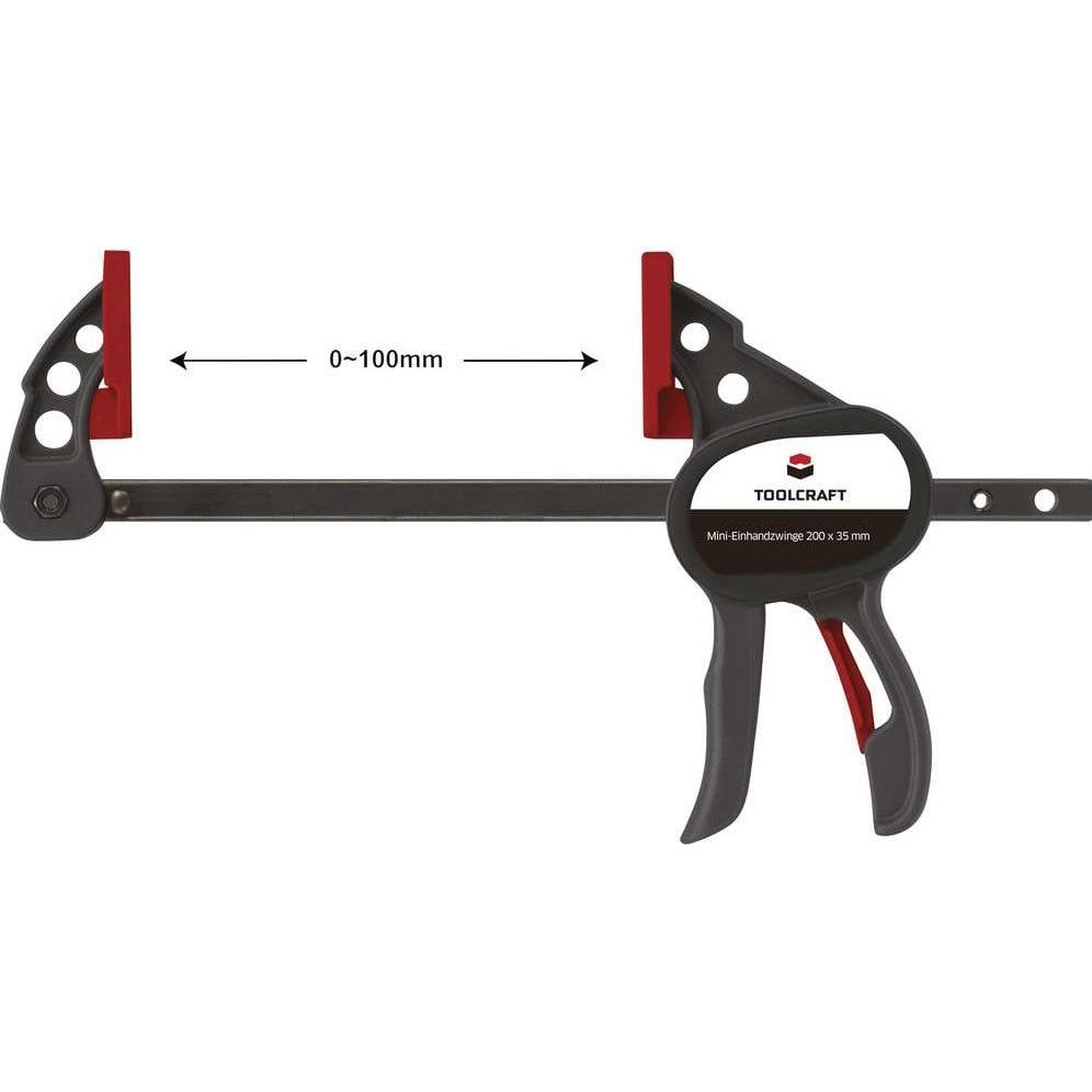 Thumbnail - Toolcraft, Schraubstock + Zwinge, Mini-Einhandyzwinge 100x35 mm 2er Set (100 mm)