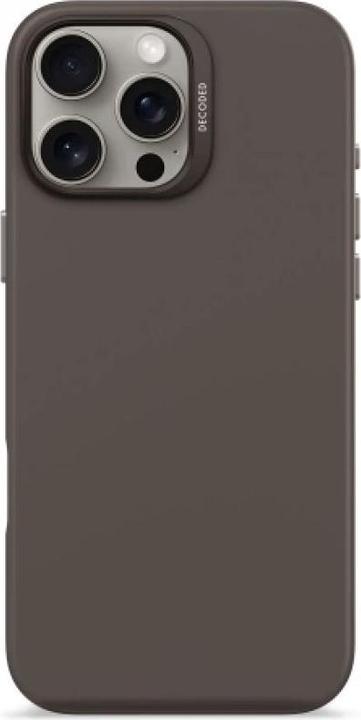 Actual product image Decoded AntiMicrobial Silicone Backcover with MagSafe for iPhone 16 Pro Max - Dark Brown (Apple iPhone 16 Pro Max)