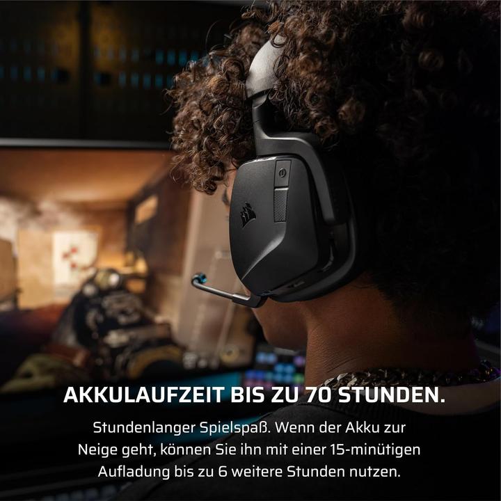 Produktbild Corsair VOID WIRELESS v2, Carbon – WW (Kabelgebunden, Kabellos)