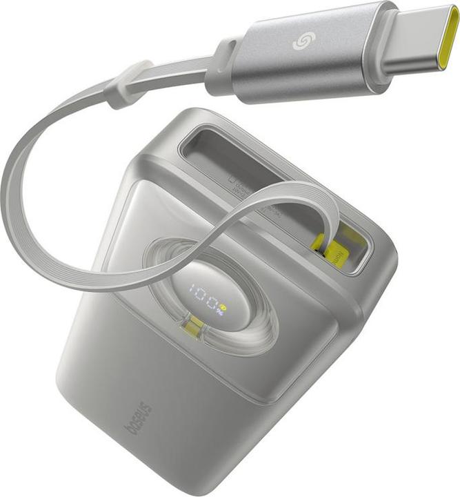 Image du produit Baseus Powerbank OS Free2Pull 20000mAh 65W + cable (szary) (20000 mAh, 65 W, 74 Wh)