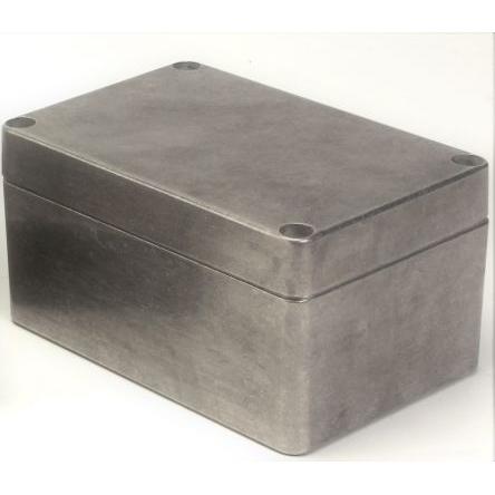 Rs Pro Aluminium Gehäuse Aussenmass 200 x 140 x 90mm (Gehäuse), Elektronikzubehör + Gehäuse, Silber