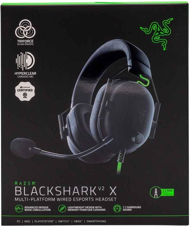 Actual product image Razer Blackshark V2 X (Cable)