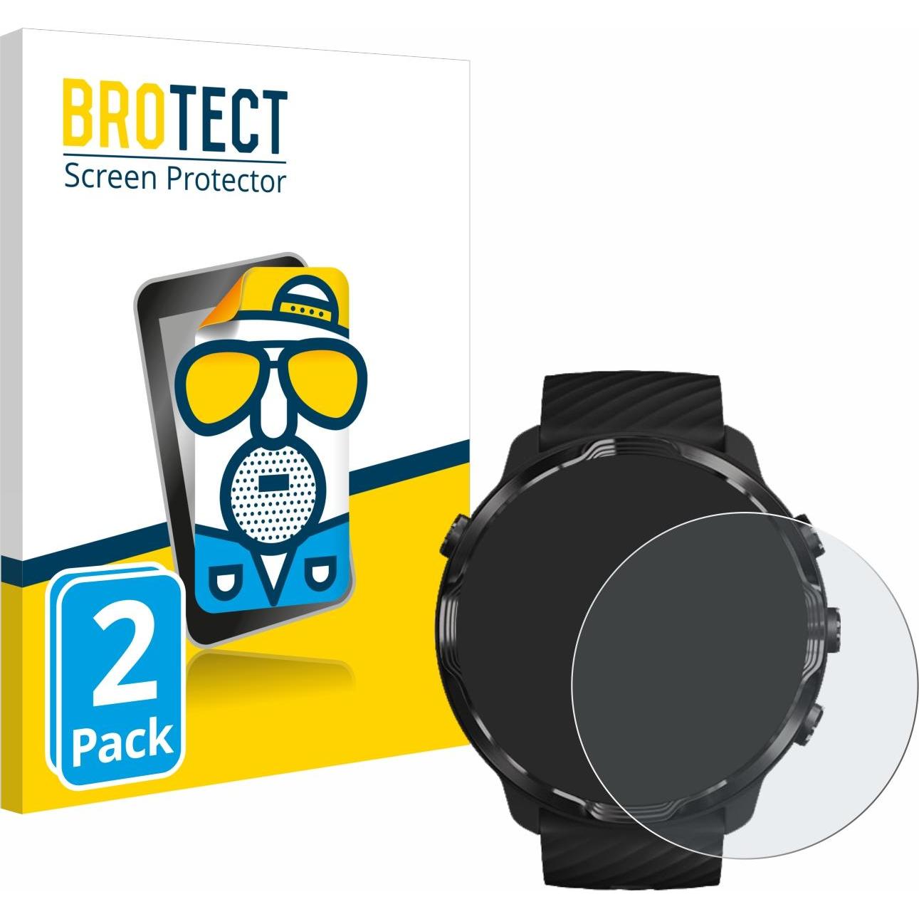 BROTECT Entspiegelungs-Schutzfolie Displayschutz Matt, Smartwatch Schutzfolie, Grau