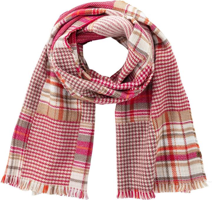Actual product image Camel Active Fine woven scarf with check pattern