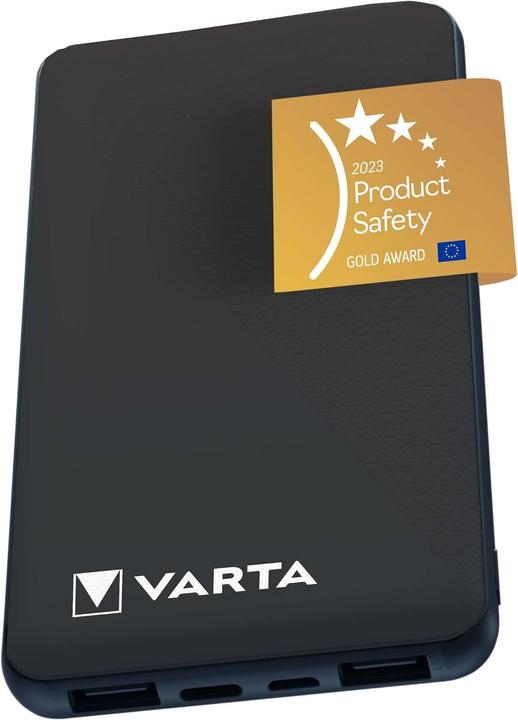 Varta Powerbank 10000mAh mit 4 Anschlüssen (10000 mAh, 15 W)