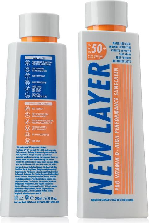 Produktbild New Layer Pro Vitamin D High Performance (Sonnenmilch, SPF 50+, 200 ml, 277 g)