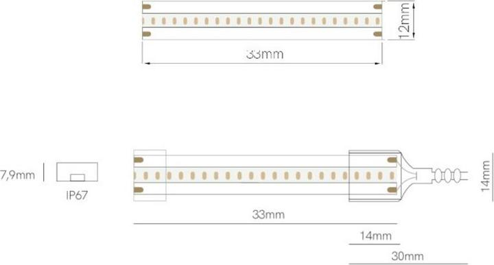 Produktbild Beneito Faure Beneito 5-m-LED-Stripe FINE-66,100 W,RGBW,IP20 (RGBW, 500 cm)