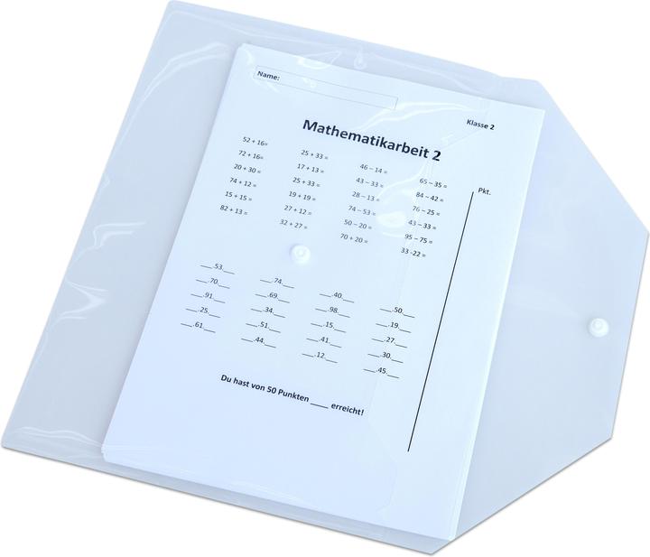 Immagine prodotto Office Point Tasca per documenti DIN A4 con bottone a pressione (A4)