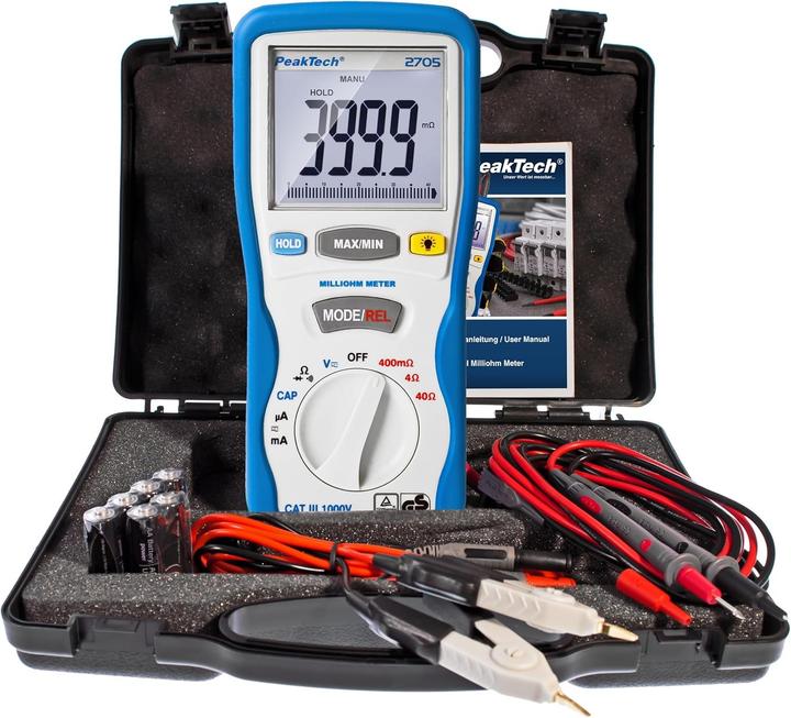 Produktbild Peaktech P 2705 Milliohmmeter (CAT III 1000V)