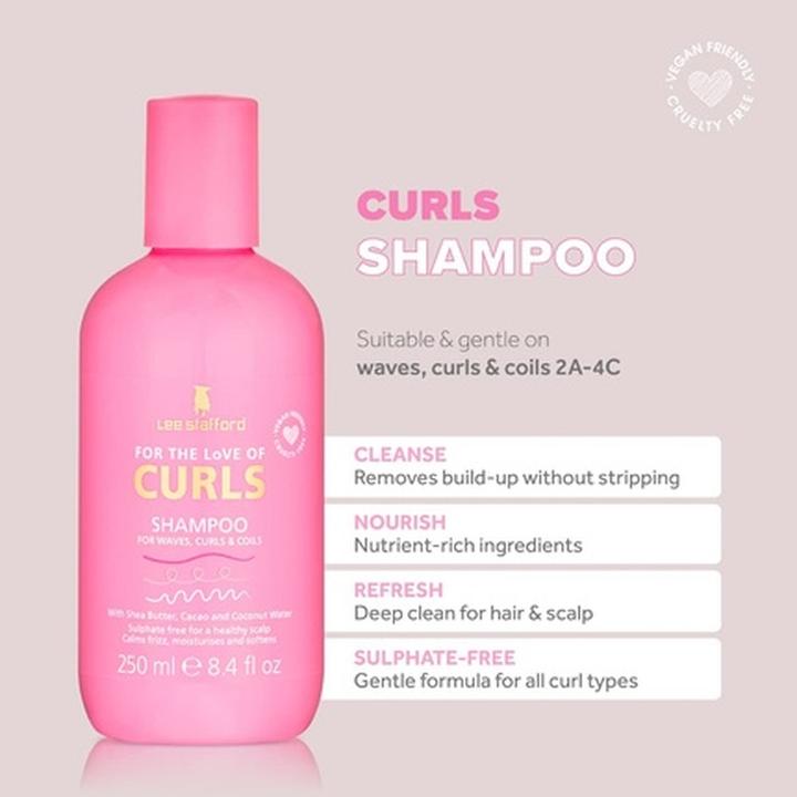 Actual product image Lee Stafford For The Love Of Curls Shampoo 500ml (500 ml, Liquid shampoo)