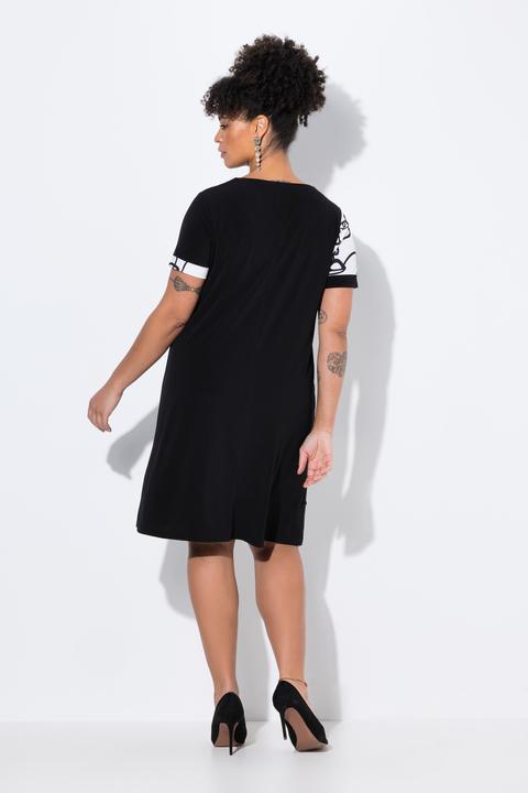 Produktbild Miamoda Jerseykleid, bequeme Passform, halb mit Scribble-Muster (56)