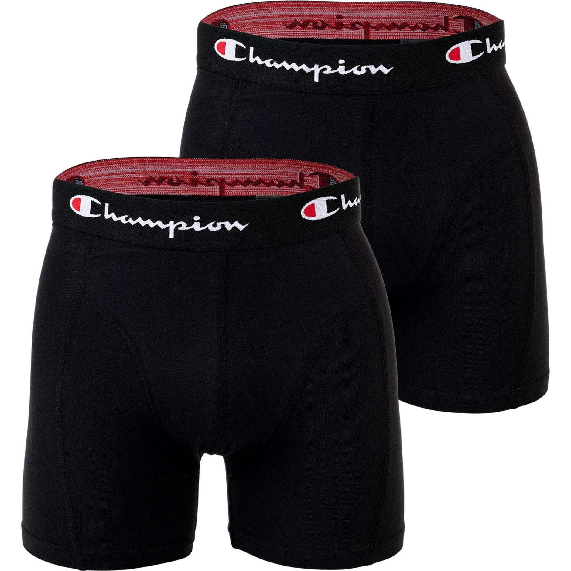 Champion, Herren, Unterhosen, Boxershort Casual Stretch, Schwarz, (L)