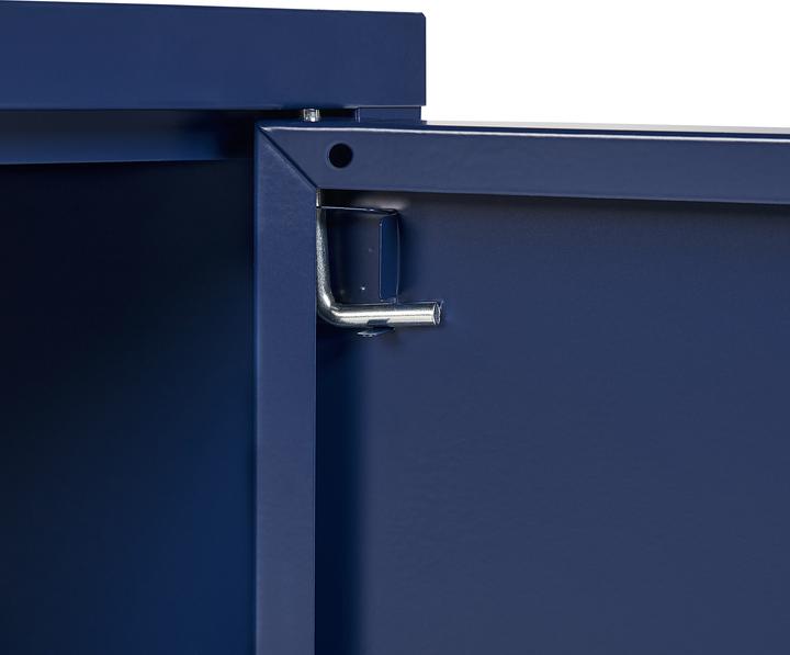 Immagine prodotto Beliani Credenza blu 2 ante URIA (100 x 40 x 65 cm)