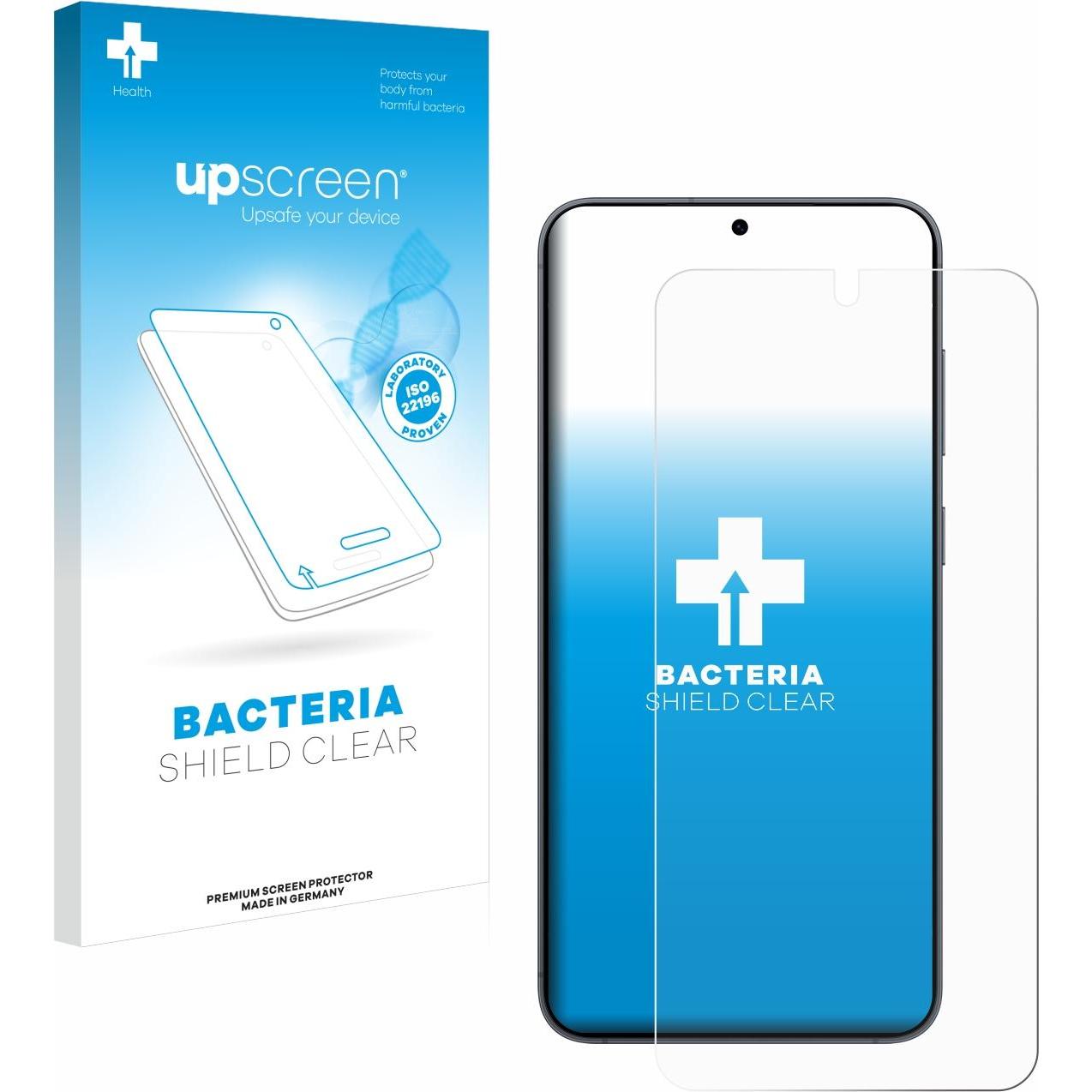 upscreen Schutzfolie Displayschutz Displayschutzfolie Folie Klar antibakteriell (1 Stück, Samsung Galaxy S25), Smartphon...