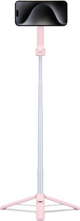 Actual product image Spigen Selfiestick S570W MagSafe Tripod Bluetooth misty rose AMP06403
