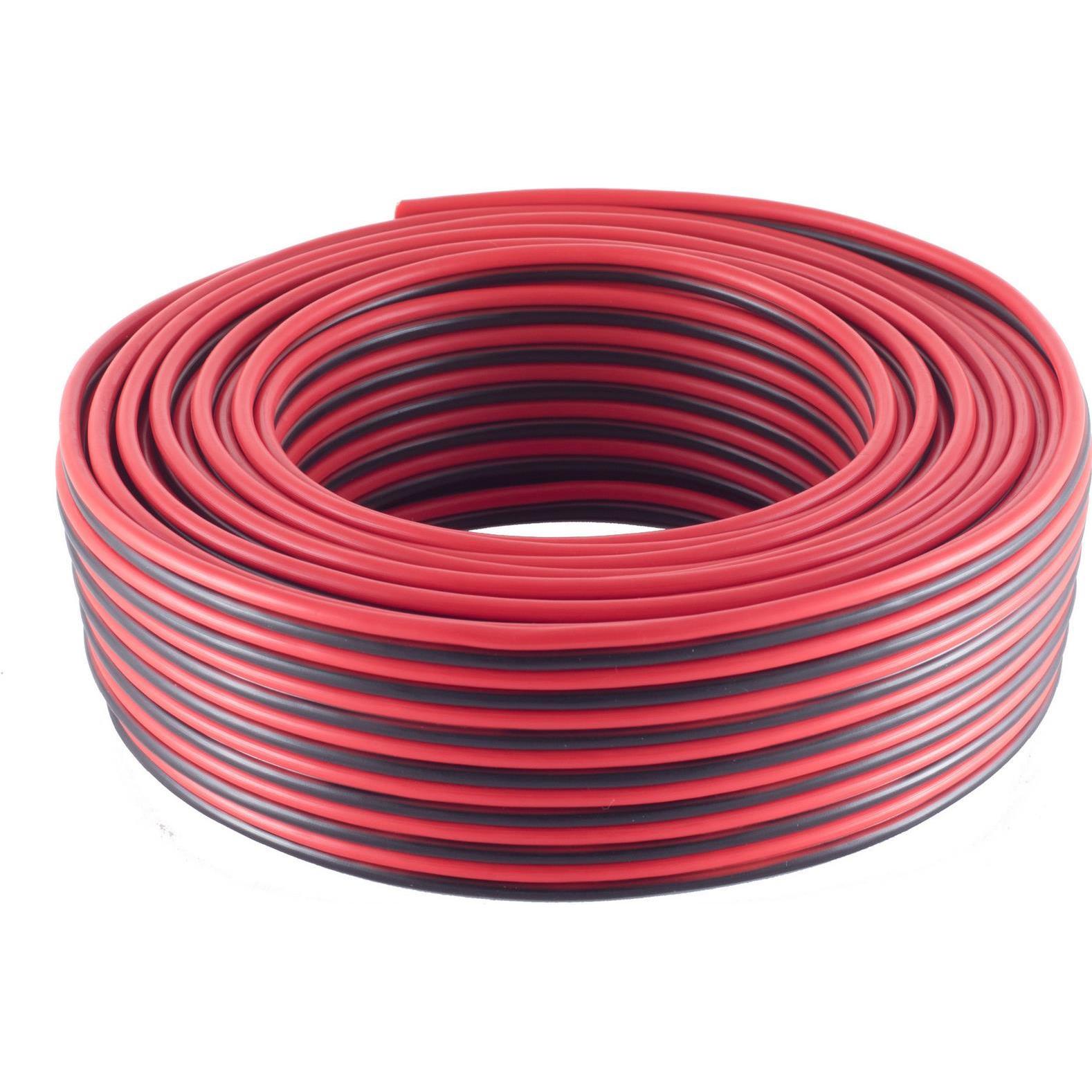 Shiverpeaks maximum connectivity Lautsprecherkabel 2.5mm² 50x0.25 CCA rot/schwarz 50m (50 m, 2.50 mm²), Lautsprecherkabe...