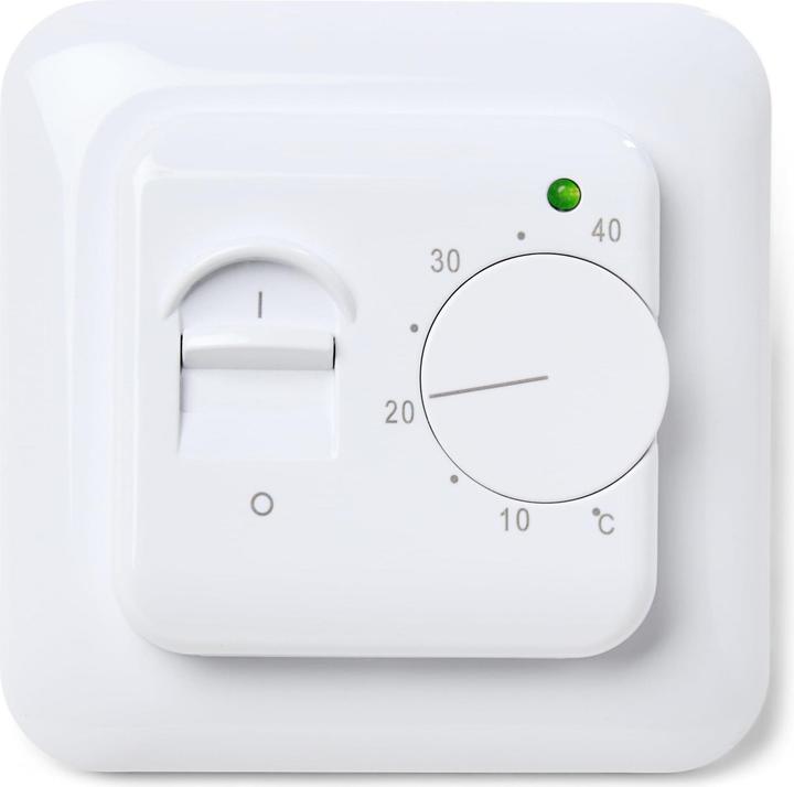 Produktbild Heatcom Termostat Hc15 M. Gulvfoler Hvid