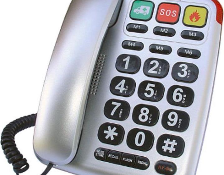 Datel LJ-300 Téléphone de bureau en argent