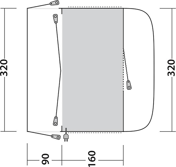 Actual product image Outwell Fresno (Awning, 11.90 kg)