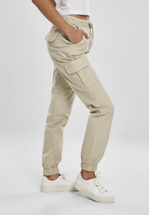 Actual product image Urban Classics Ladies High Waist Cargo Jogging Pants (S, XL)