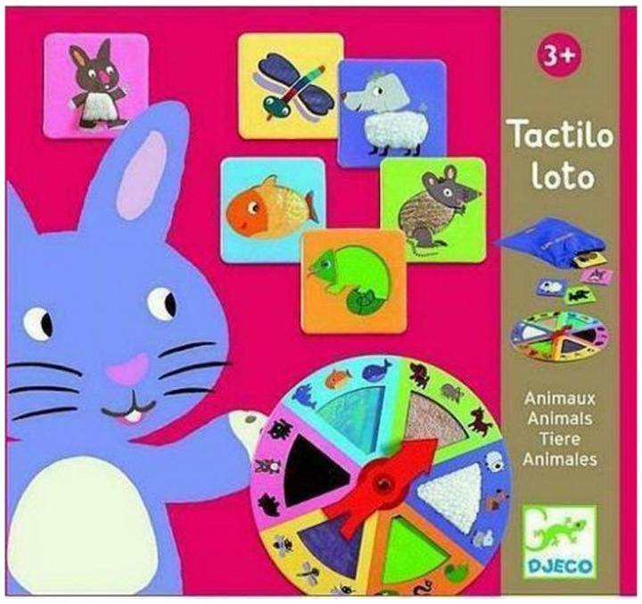 Produktbild Djeco Lernspiel Tactilo loto (Englisch, Deutsch, Französisch, Italienisch)