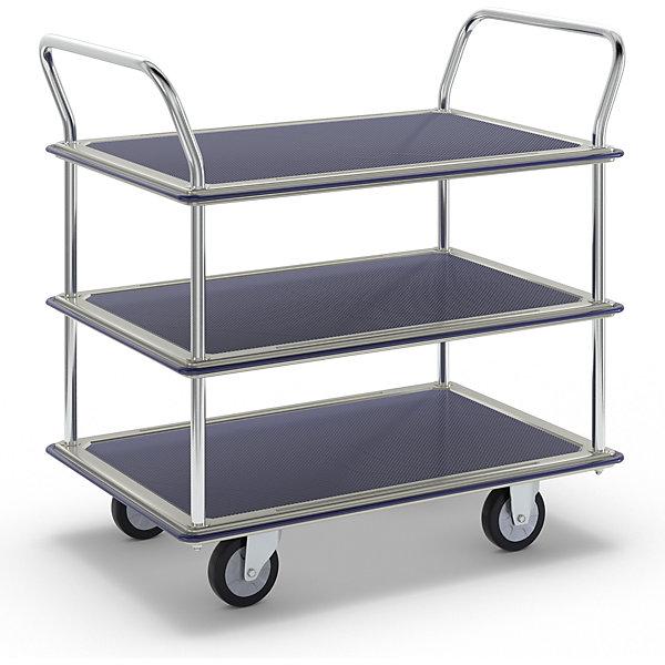 Actual product image kaiserkraft Table trolley chrome plated