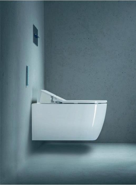 Produktbild Duravit Wand-WC ME by Starck RIMLESS tief, 370x570mm, SensoWash weiss WG