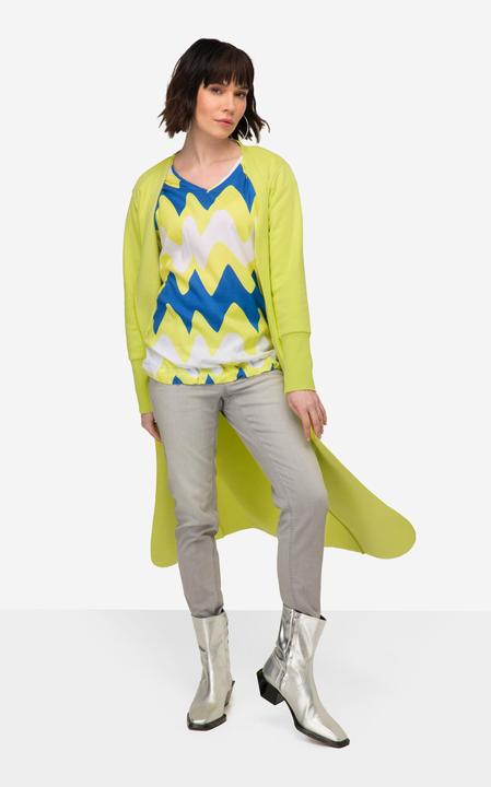 Immagine prodotto Laurasøn Sweat-Cardigan, Straight Fit, offene Jacke, sichtbare Nähte (L)