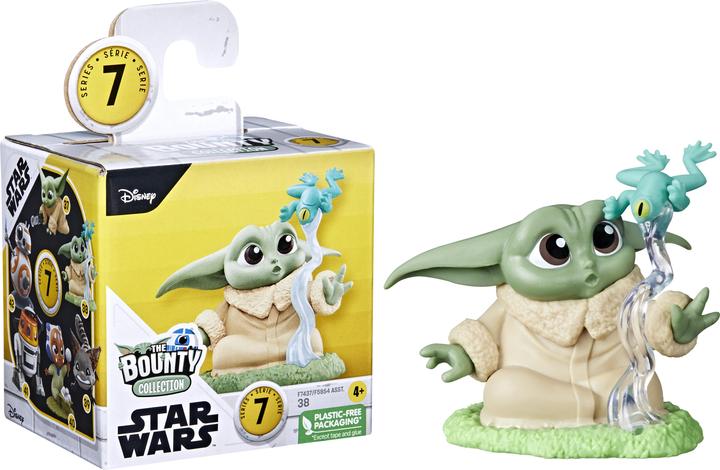 Produktbild Hasbro Star Wars The Bounty Collection Series 7, Grogu Mini Action Figure, Froggy Force Pose, 2.25-Inch Sta (1x)