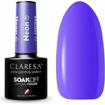 Claresa, Nagellack, Neon UV-Nagellack 5ml - 6er-Pack (UV-Gel Lack)