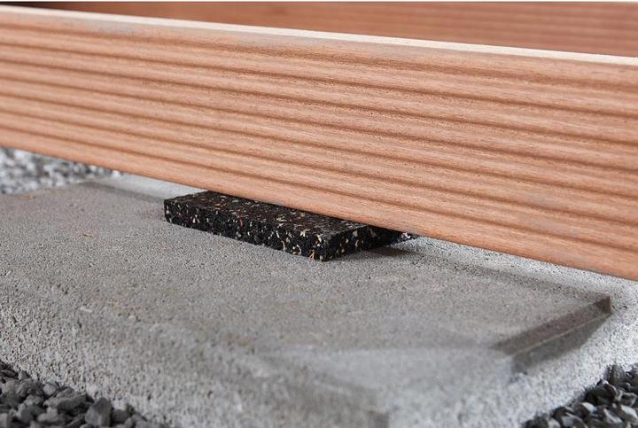 Image du produit wolfcraft 20 tampons d'appui construction de terrasses 90x10x90mm (20 x)