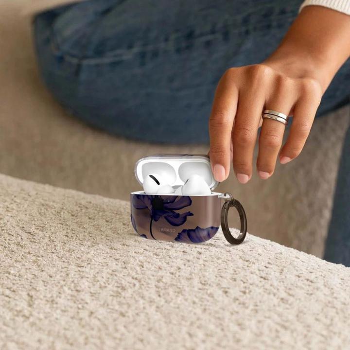 Actual product image 4Kom Tech-Protect Lamano Apple Airpods Pro 3 Samt Nacht (Headphone sleeve)