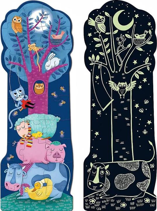 Produktbild Goula Puzzle XXL Glow in the Dark Bauernhof Reversibel 80 x 28 cm 27 Stücke (27 Teile)