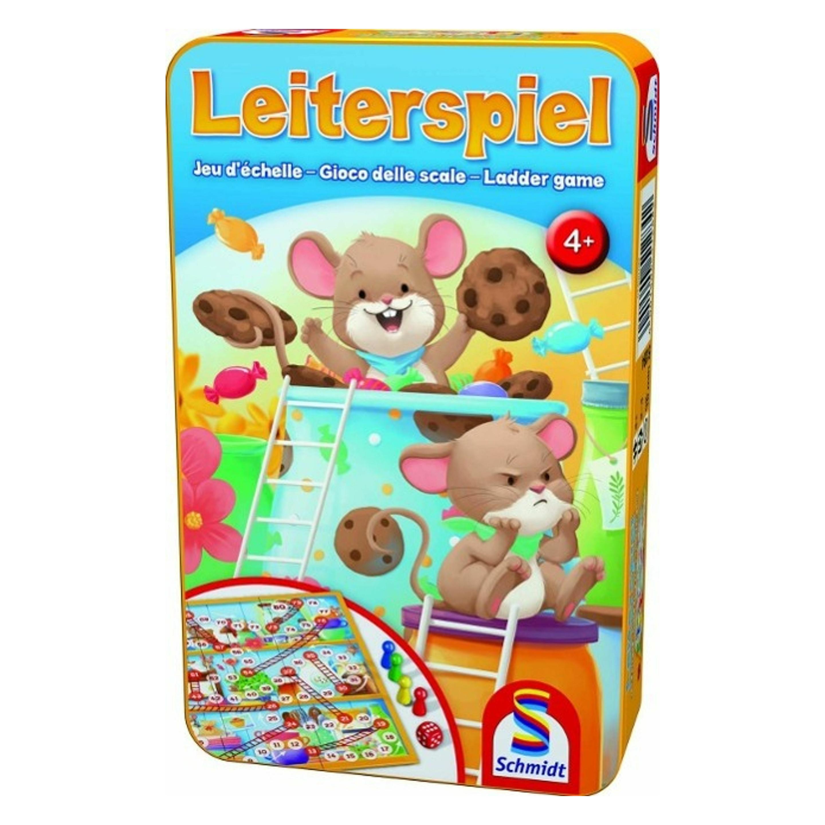 Schmidt Spiele Leiterspiel (Deutsch, Englisch, Französisch, Italienisch, 2 - 4 Spieler)