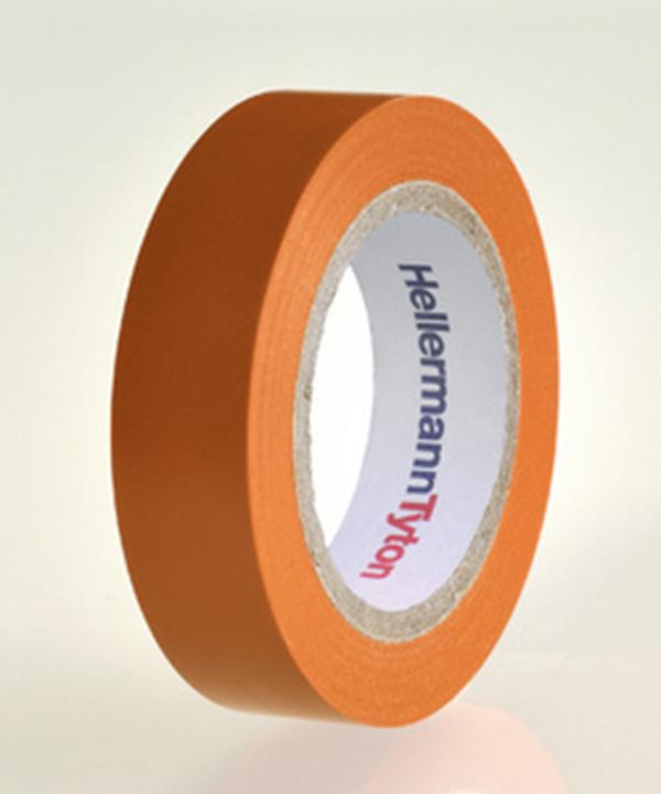 Produktbild HellermannTyton HelaTape Flex Isolierband Orange, 0.15mm x 15mm x 10m (15 mm)