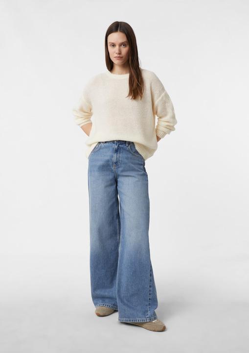 Produktbild Comma Strickpullover Strickpullover aus Alpakamix mit Zopfmuster auf den Ärmeln (S)