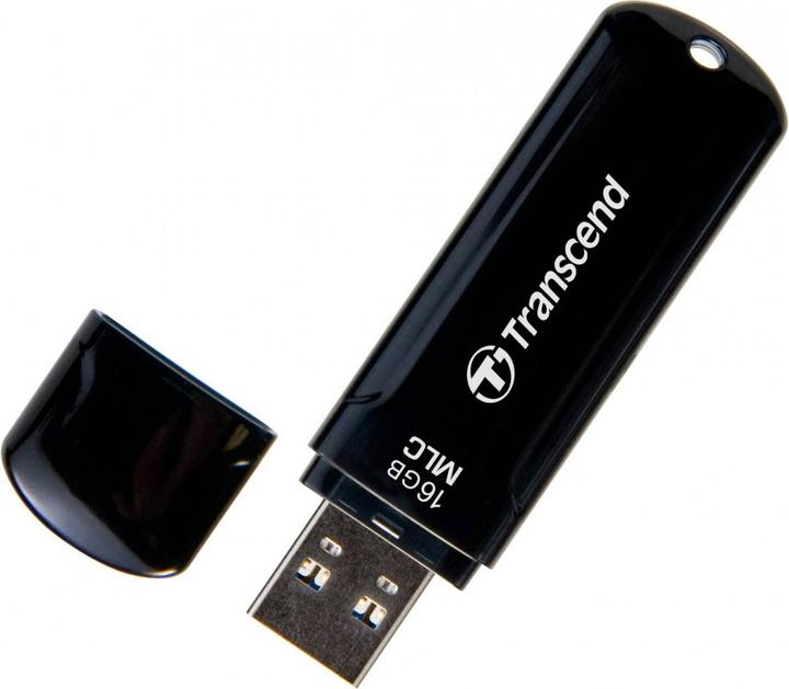 Image du produit Transcend 16GB JETFLASH750 USB3.0 MLC noir (16 Go, USB-A)