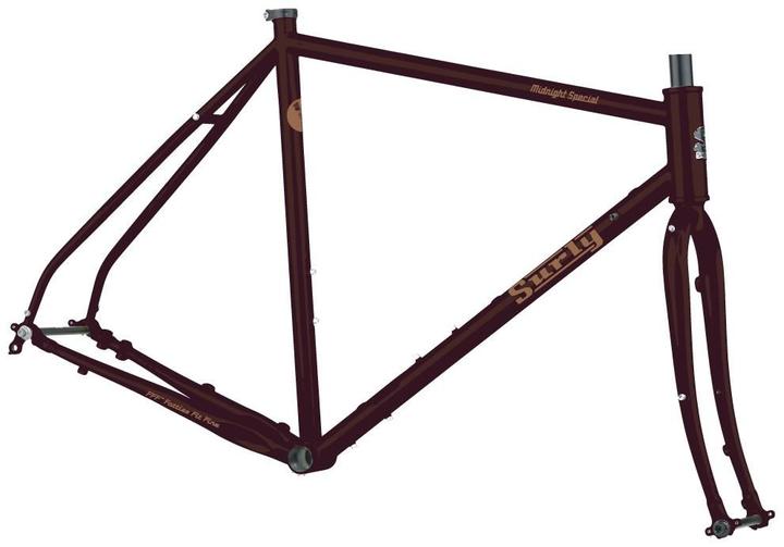 Surly MidNight Special All-Road Rahmenkit, 650B/700C, 58cm, purple
