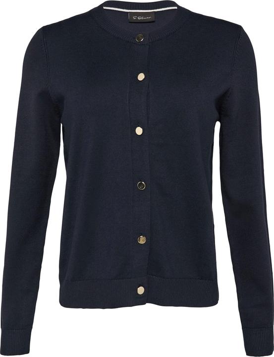 S.Oliver Strickjacke Strickjacke aus Viskosemix mit dekorativen Knöpfen (34)