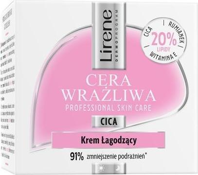 Actual product image Lirene Sensitive Skin Soothing Face Cream 50ml (50 ml, Face toner)
