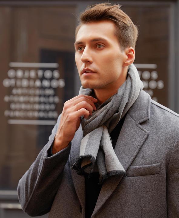 Immagine prodotto Only-Bags.Store Sciarpa autunnale in cotone a quadri - Sciarpa lunga e calda in inverno