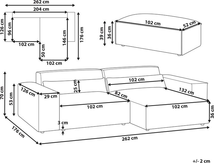 Actual product image Beliani Hellnar (Corner sofa)