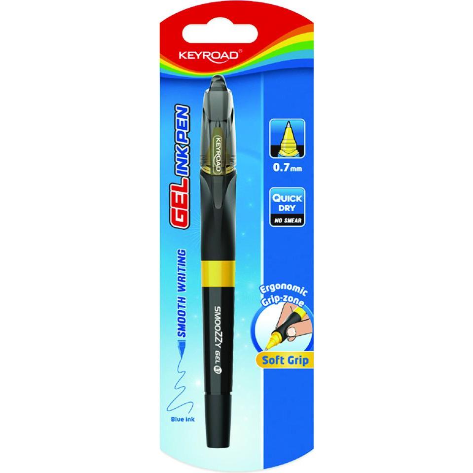 Keyroad, Penne, Penna gel Smoozzy writer, 0,7 mm, blister, colori misti (Colori assortiti)