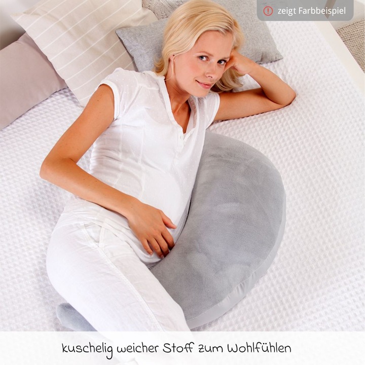 Produktbild Theraline Stillkissen Stillkissen Der Plüschmond - mit Mikroperlen-Füllung (140 cm)