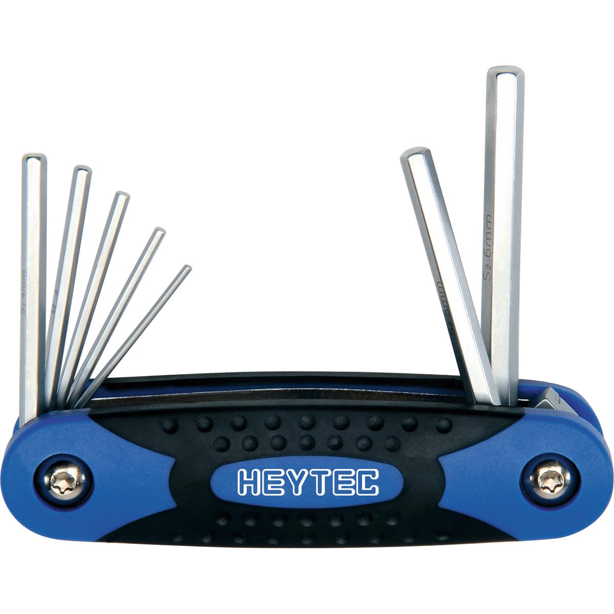 HEYTEC, Sechskantschlüssel, Winkelschraubendrehersatz 1,5/2/2,5/3/4/5/6