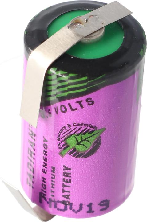 Actual product image Sonnenschein Batterie Inorganic SL-350/T mit Lötfahne U-Form (1 pcs., CR 1/2AA, 1000 mAh)