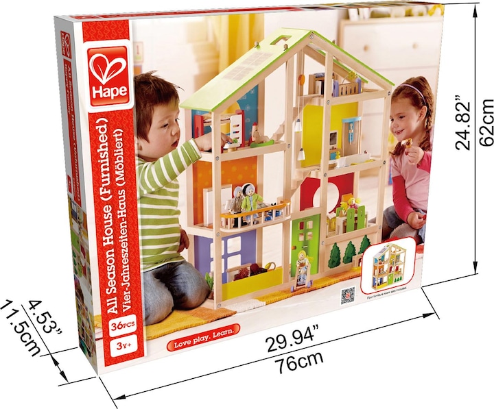 Actual product image Hape Four-season house furnished
