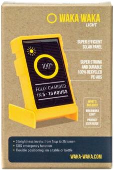Actual product image Waka Waka Solar Powered LED Flashlight - yellow (120 kg)